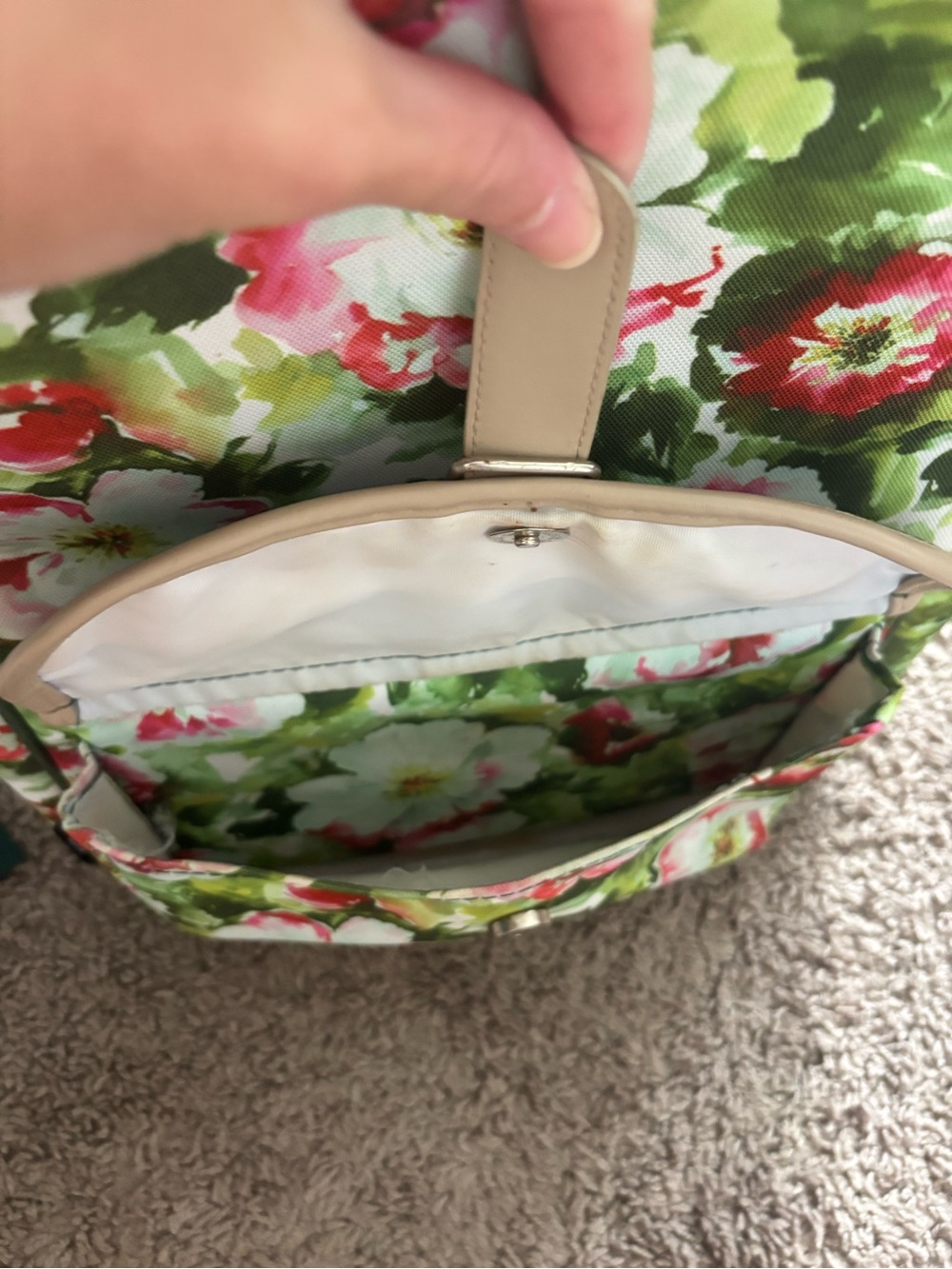 Floral Green Cooler Backpack - Women Bags - Picture 8 of 8